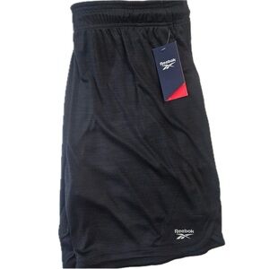 Reebok Athletic Shorts Men’s Large Fit Slim 9” Workout Black Activewear‎ Fitness